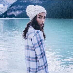 Rails Hunter Plaid Flannel Button Up Shirt Pink Blue Women’s Size Small